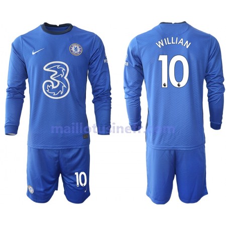 Maillot de Foot Chelsea Willian 10 Domicile 2020-21 Manches Longues - Enfant Maillot de Foot Chelsea Willian 10 Domicile 2020-21 Manches Longues - Enfant